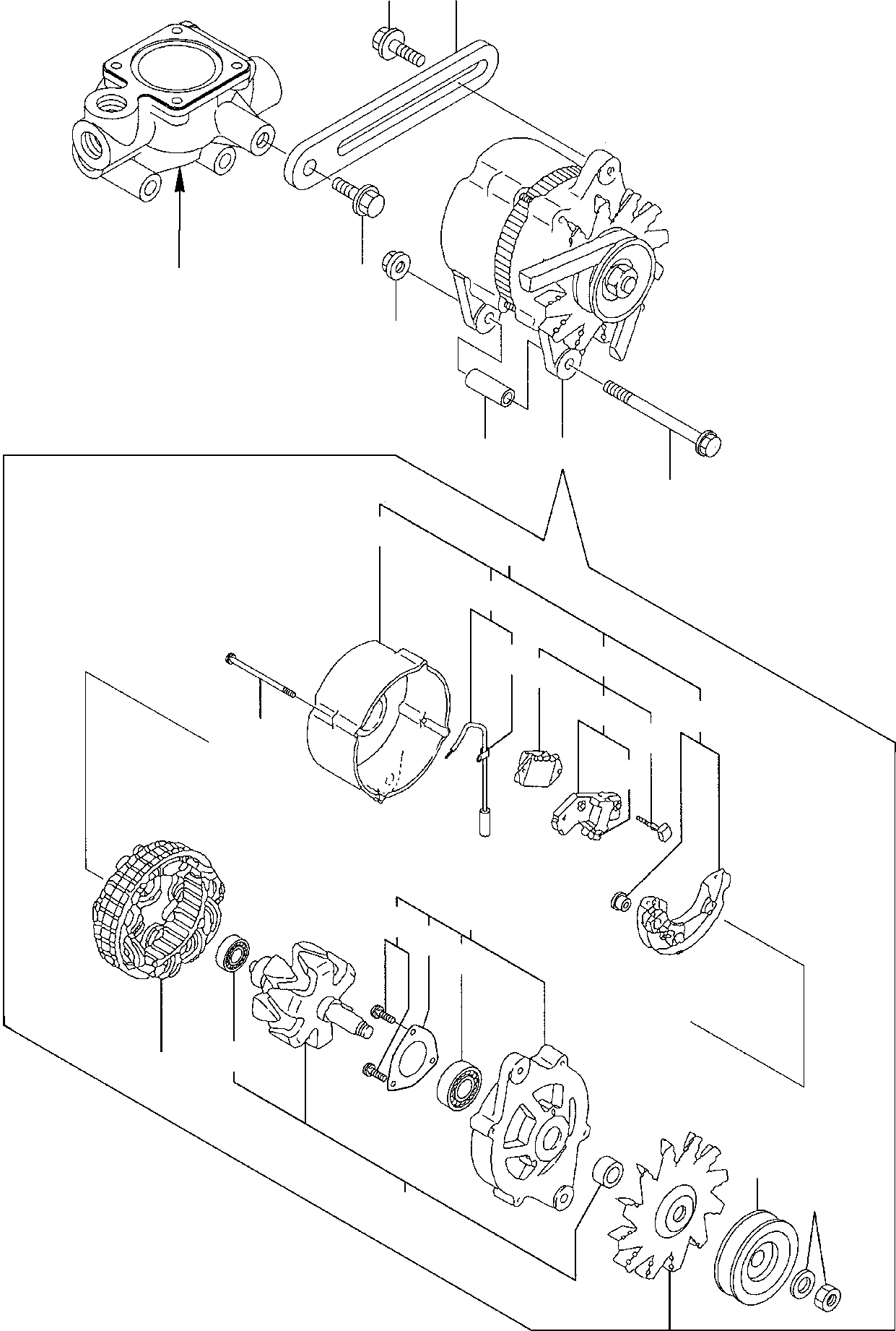 Excavators Komatsu / PC75R-2 USA S/N 22E5200763-Up(pc75ar_a) / GENERATOR(A-0170 : 0601)
