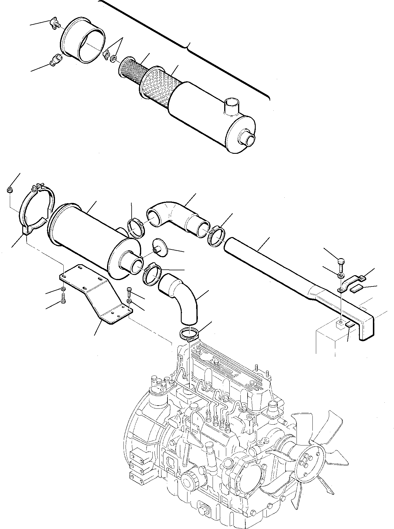 Excavators Komatsu / PC75R-2 USA S/N 22E5200763-Up(pc75ar_a) / AIR CLEANER AND MOUNTING(B-0030 : 1100)