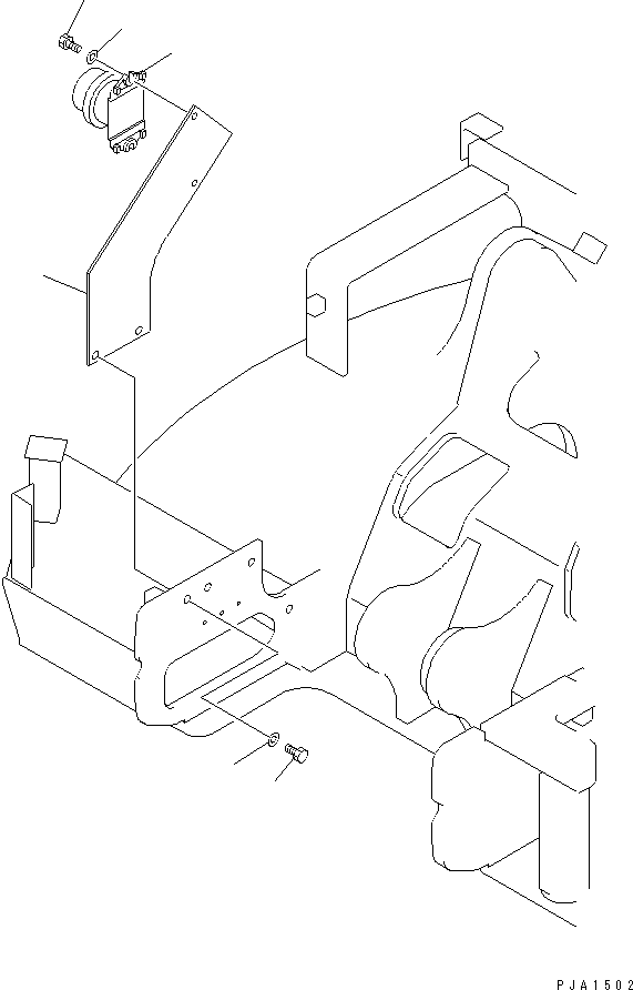 Komatsu parts book diagram for PC75UD-2 S/N 5001-UP: BATTERY AND MOUNTING (RELAY)
