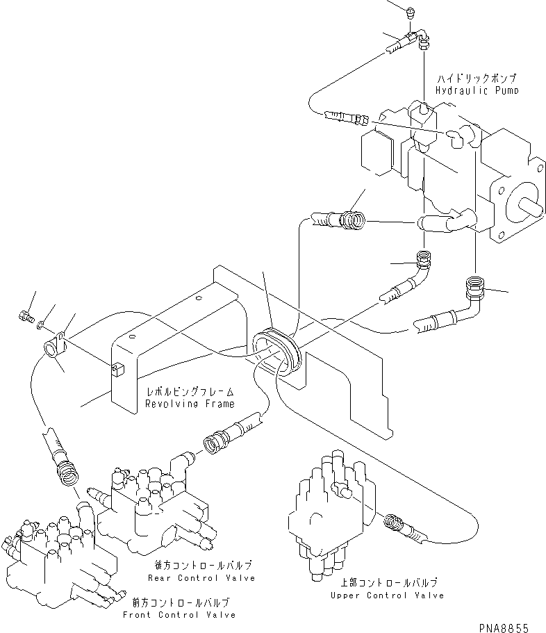 Komatsu parts book diagram for PC75UD-2 S/N 5001-UP: DELIVERY LINE