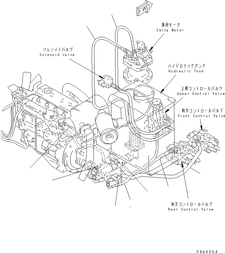 Komatsu parts book diagram for PC75UD-2 S/N 5001-UP: PERIODICAL REPLACEMENT CRITICAL PARTS (2/2) (HYDRAULIC HOSE)