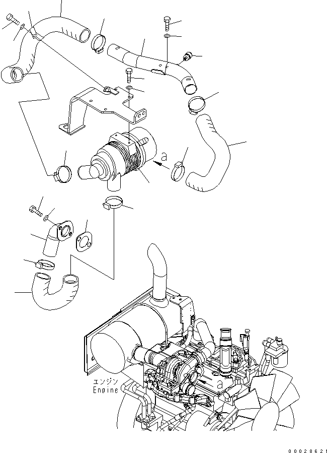 Excavators Komatsu / PC78US-6 S/N 4001-UP (For North America)(pc78us-c) / AIR CLEANER (SINGLE)(#6501-)(030080 : B0200-01A0B)