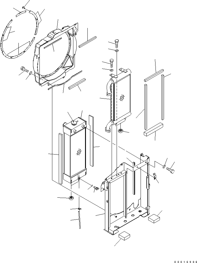 Excavators Komatsu / PC78US-6 S/N 4001-UP(pc78us0r) / COOLING (RADIATOR AND OIL COOLER)(#6501-)(060020 : C0100-01A0A)