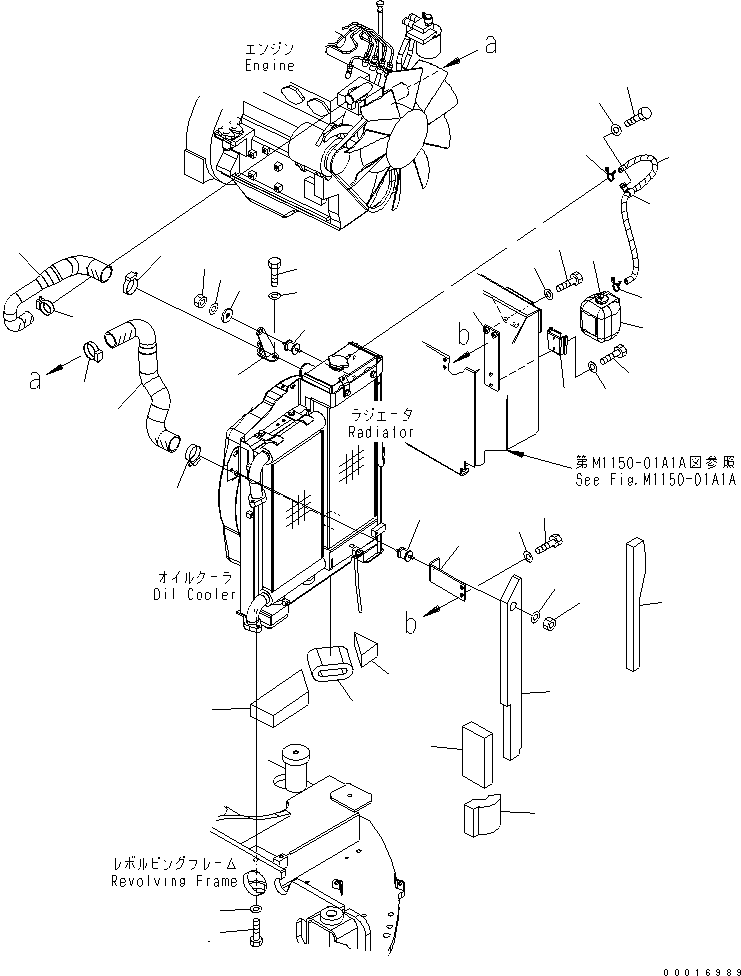 Excavators Komatsu / PC78US-6 S/N 4001-UP(pc78us0r) / COOLING (PIPING AND MOUNTING)(#6501-)(060080 : C0100-03A0A)