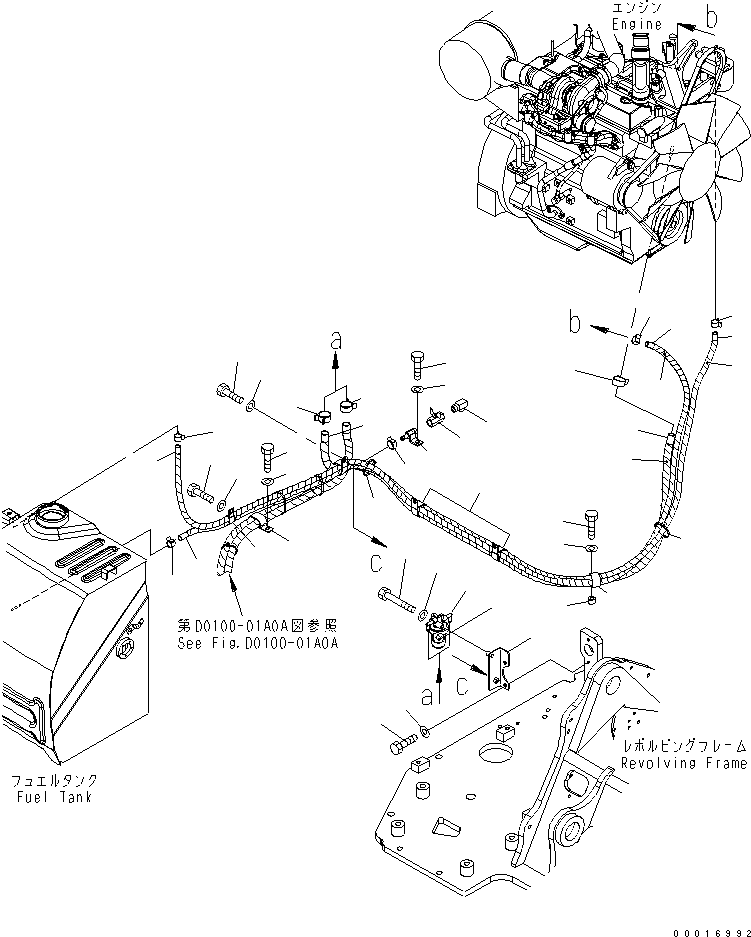 Excavators Komatsu / PC78US-6 S/N 4001-UP(pc78us0r) / FUEL LINE(#6501-)(090070 : D0200-01A0A)