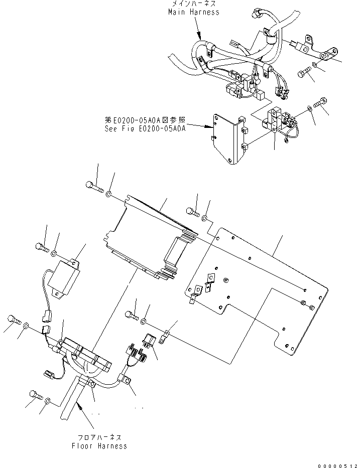 Komatsu parts book diagram for PC78US-6 S/N 4001-UP: ELECTRICAL (SAFETY EQUIPMENT) (1/2)(#5501-6500)