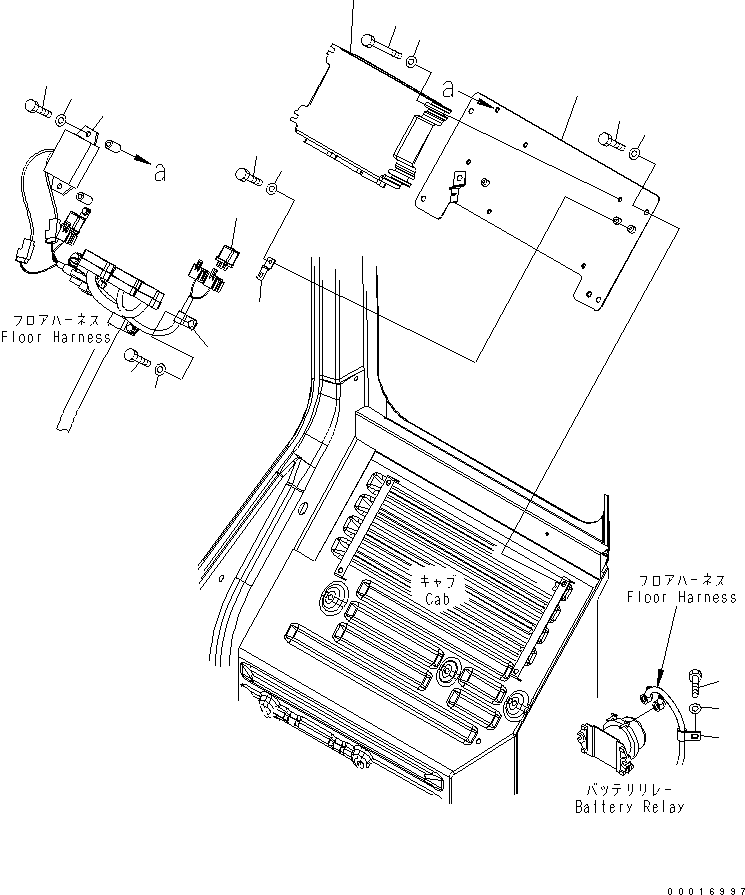 Komatsu parts book diagram for PC78US-6 S/N 4001-UP: ELECTRICAL (SAFETY EQUIPMENT)(#6501-)
