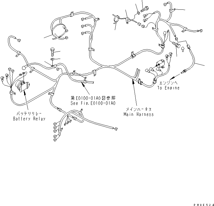 Excavators Komatsu / PC78US-6 S/N 4001-UP(pc78us0r) / ELECTRICAL (SAFETY EQUIPMENT) (2/2)(#4001-5500)(120150 : E0200-05A0)