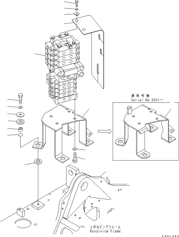 Excavators Komatsu / PC78US-6 S/N 4001-UP(pc78us0r) / MAIN VALVE (ATTACHMENT) (BLADE)(150030 : H0120-01A2)