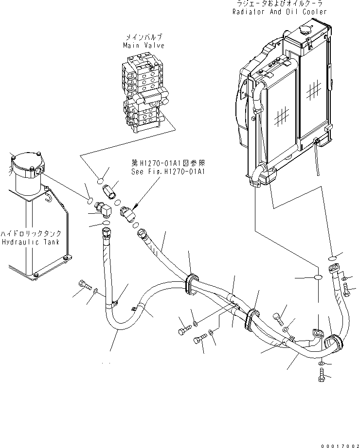 Excavators Komatsu / PC78US-6 S/N 4001-UP(pc78us0r) / OIL COOLER LINE (ATTACHIMENT)(#6501-)(150200 : H0320-01A1A)