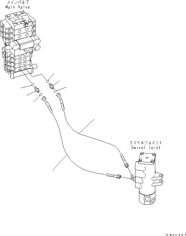 Excavators Komatsu / PC78US-6 S/N 4001-UP(pc78us0r) / BLADE LINE(150430 : H1290-01A0)