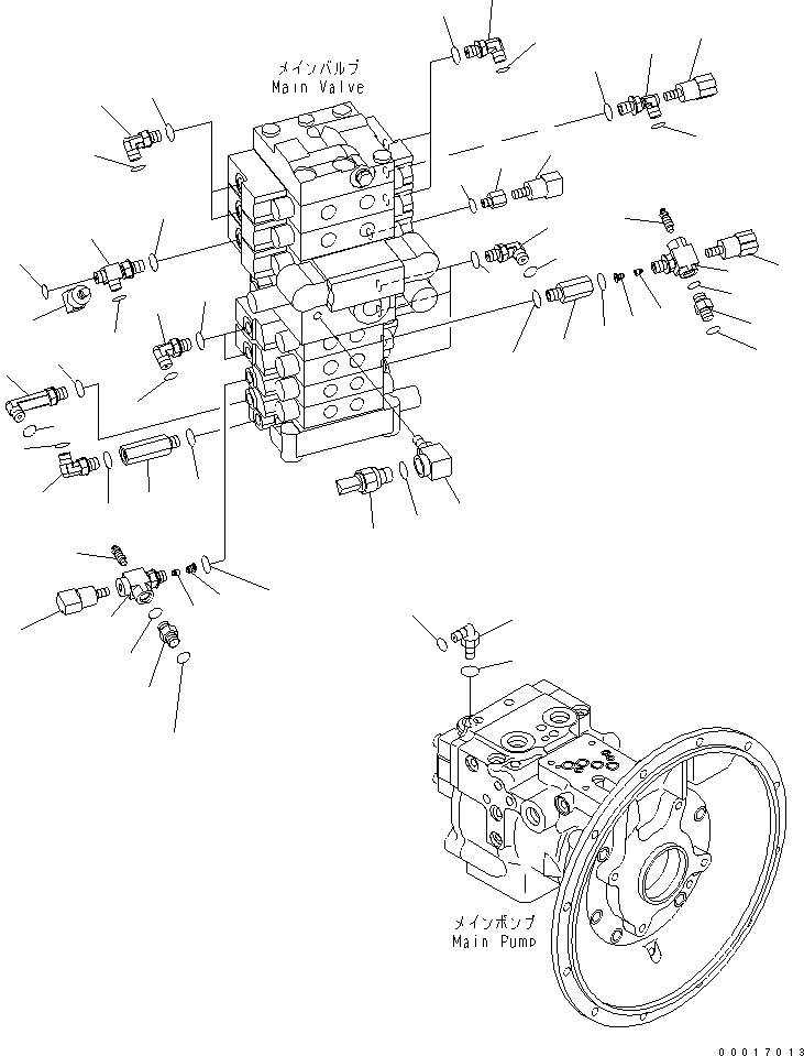 Excavators Komatsu / PC78US-6 S/N 4001-UP(pc78us0r) / P.P.C MAIN LINE (4/4) (BLADE)(#6501-)(150590 : H1840-04A2A)