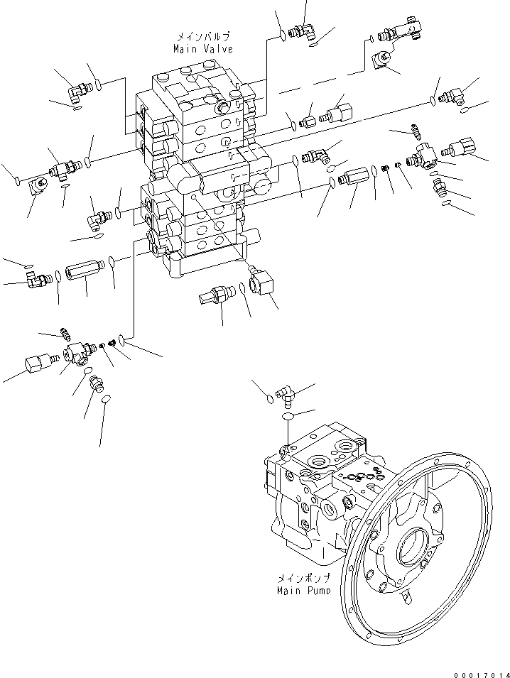 Excavators Komatsu / PC78US-6 S/N 4001-UP(pc78us0r) / P.P.C MAIN LINE (4/4) (ARM CRANE)(#6501-)(150610 : H1840-04A5A)