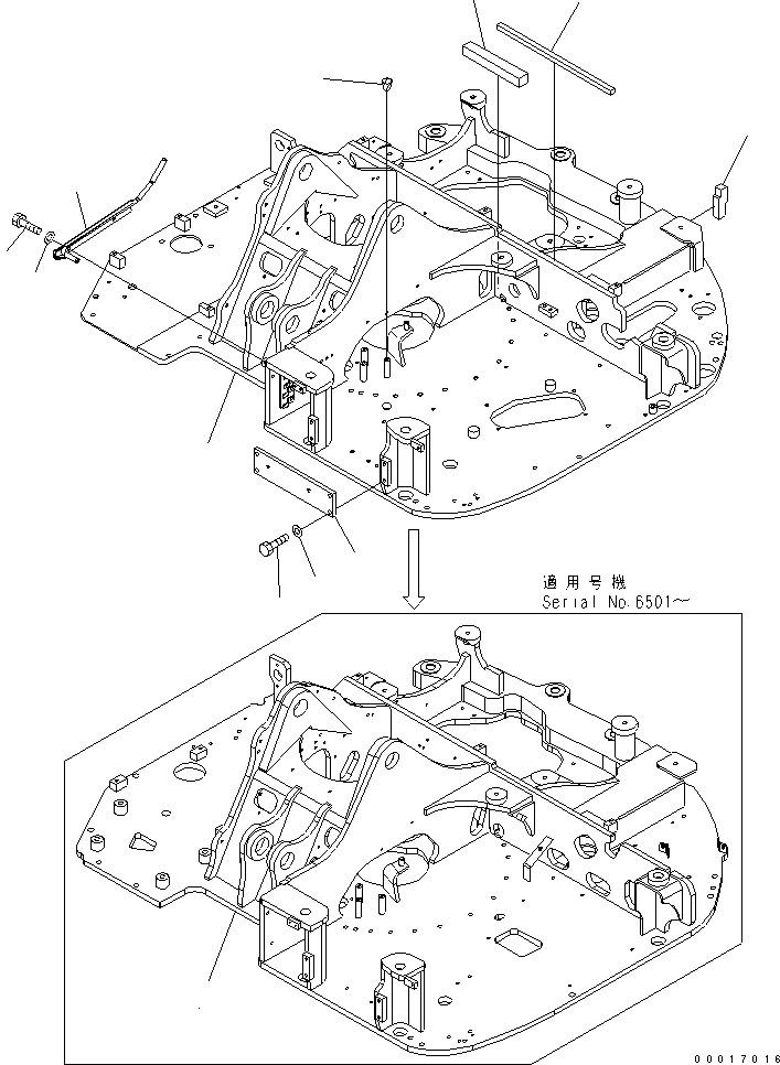 Excavators Komatsu / PC78US-6 S/N 4001-UP(pc78us0r) / REVOLVING FRAME (YELLOW)(180030 : J1110-01A3)