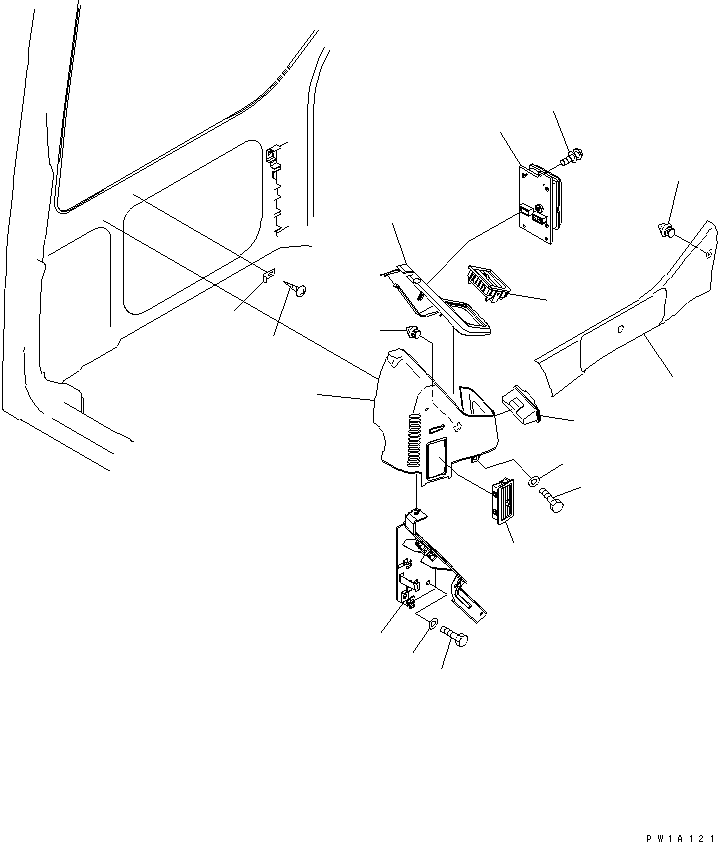 Komatsu parts book diagram for PC78US-6 S/N 4001-UP: OPERATOR'S CAB (MONITOR SYSTEM) (DEMOLITION SPEC.)(#4001-6500)