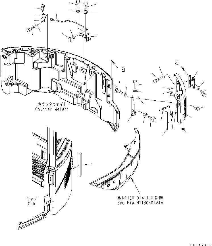 Excavators Komatsu / PC78US-6 S/N 4001-UP(pc78us0r) / HOOD (BRACKET)(YELLOW)(#6501-)(240050 : M1110-02A1A)