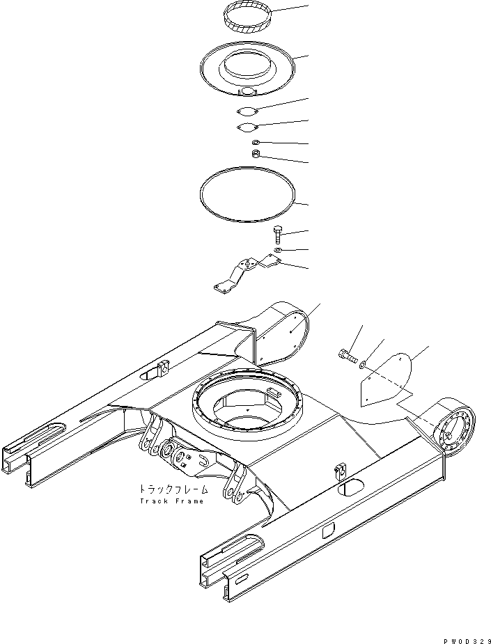 Excavators Komatsu / PC78US-6 S/N 4001-UP(pc78us0r) / TRACK FRAME COVER(330160 : R1130-01A0)