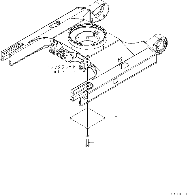 Excavators Komatsu / PC78US-6 S/N 4001-UP(pc78us0r) / TRACK FRAME UNDER COVER(330170 : R1140-01A0)