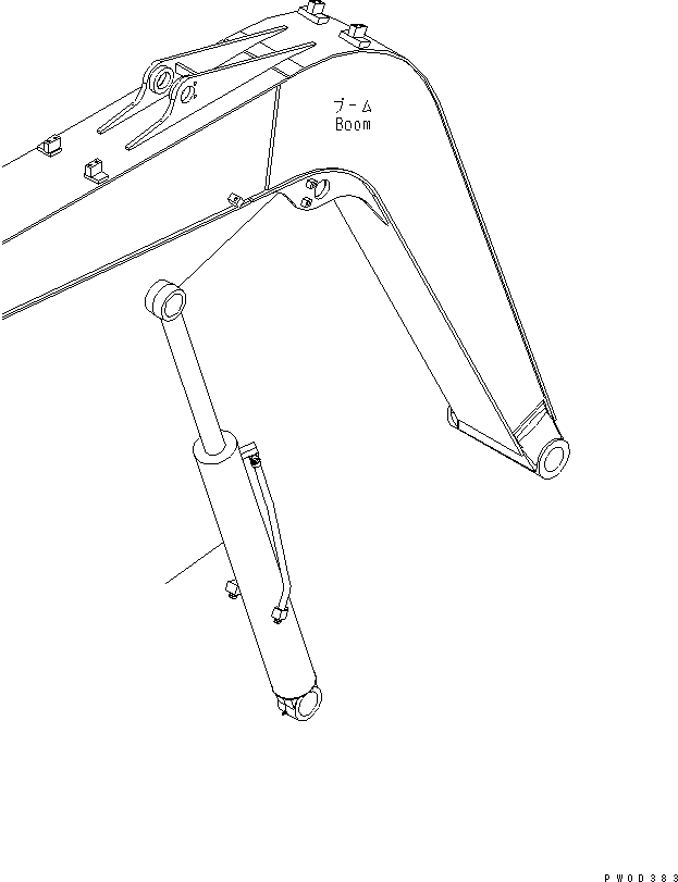 Excavators Komatsu / PC78US-6 S/N 4001-UP(pc78us0r) / BOOM CYLINDER (YELLOW)(360270 : T1120-01A1)