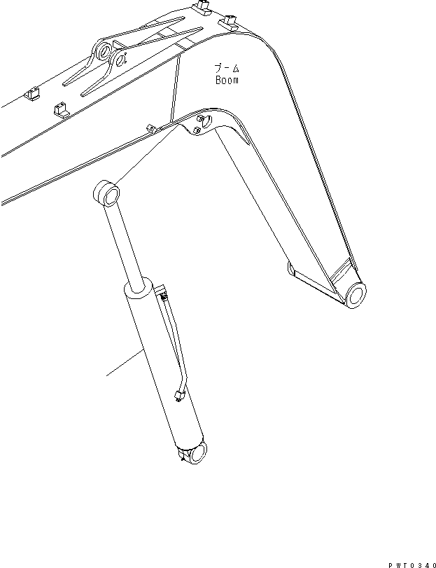 Excavators Komatsu / PC78US-6 S/N 4001-UP(pc78us0r) / BOOM CYLINDER (ARM CRANE) (YELLOW)(360290 : T1120-01A3)