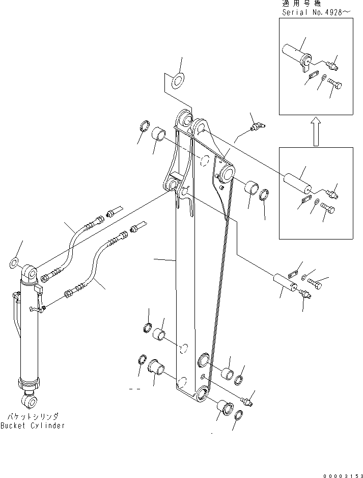Excavators Komatsu / PC78US-6 S/N 4001-UP(pc78us0r) / ARM (BLUE)(#4001-6500)(360340 : T1210-01A0)