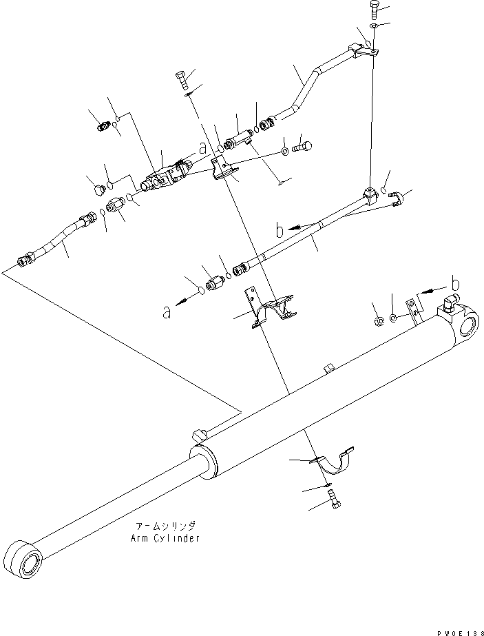 Excavators Komatsu / PC78US-6 S/N 4001-UP(pc78us0r) / ARM CRANE (ARM CYLINDER) (ARM LOCK VALVE) (YELLOW) (1/2)(450060 : X1000-02A3)