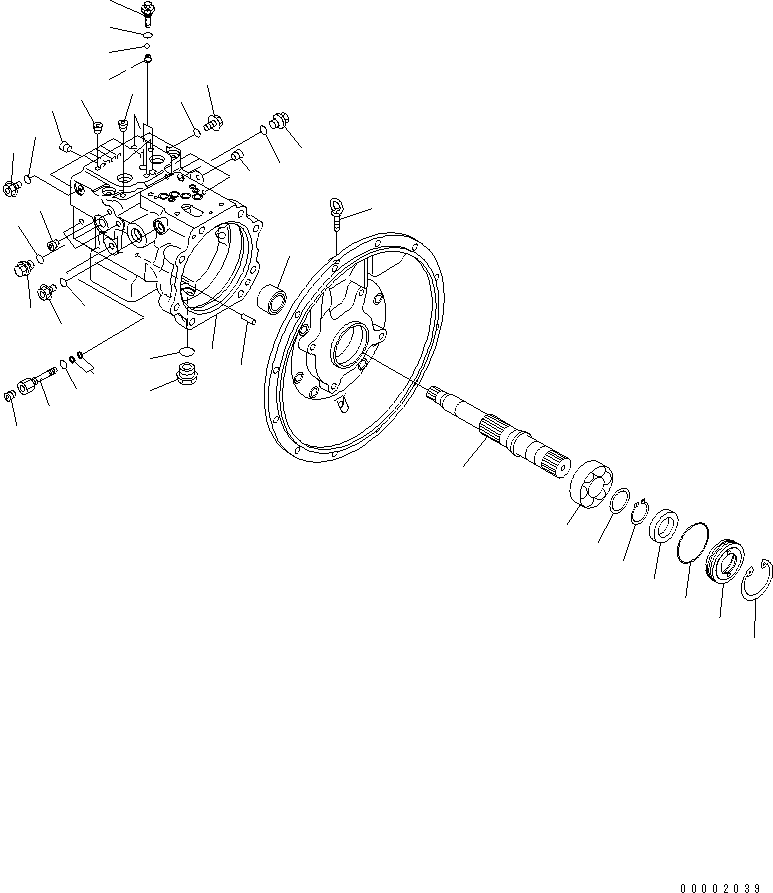 Excavators Komatsu / PC78US-6 S/N 4001-UP(pc78us0r) / MAIN PUMP (1/4) (FOR BLADE)(#5501-)(480120 : Y1600-11A0A)
