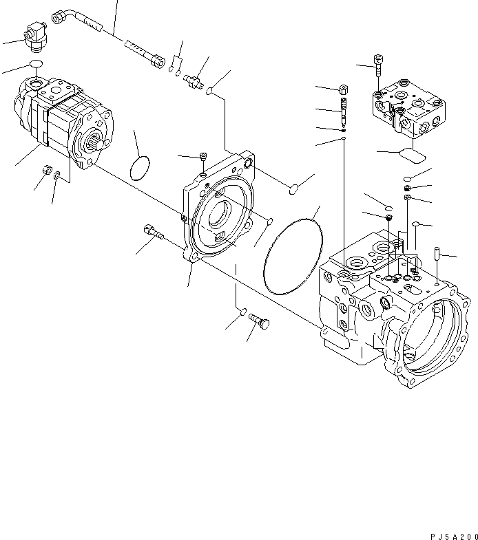 Excavators Komatsu / PC78US-6 S/N 4001-UP(pc78us0r) / MAIN PUMP (4/4) (FOR BLADE)(#4001-5500)(480170 : Y1600-14A0)