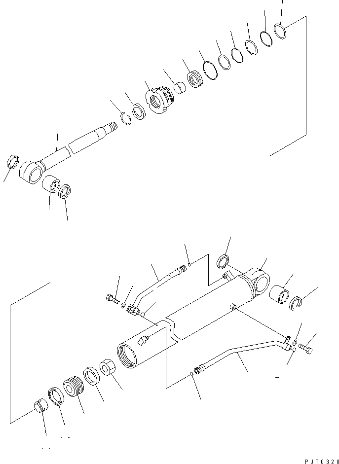 Excavators Komatsu / PC78US-6 S/N 4001-UP(pc78us0r) / BOOM CYLINDER (INNER PARTS)(480190 : Y1620-01A0)