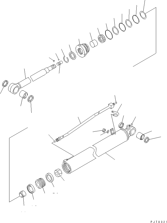 Excavators Komatsu / PC78US-6 S/N 4001-UP(pc78us0r) / ARM CYLINDER (INNER PARTS)(480210 : Y1620-11A0)