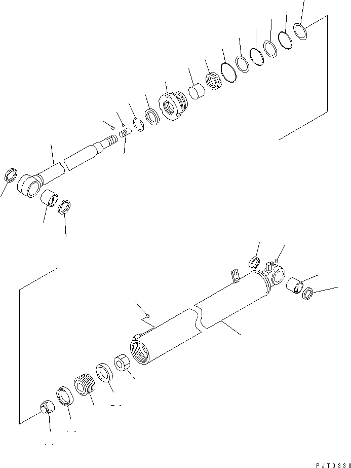 Excavators Komatsu / PC78US-6 S/N 4001-UP(pc78us0r) / ARM CYLINDER (ARM CRANE SPEC.) (INNER PARTS)(480220 : Y1620-11A5)