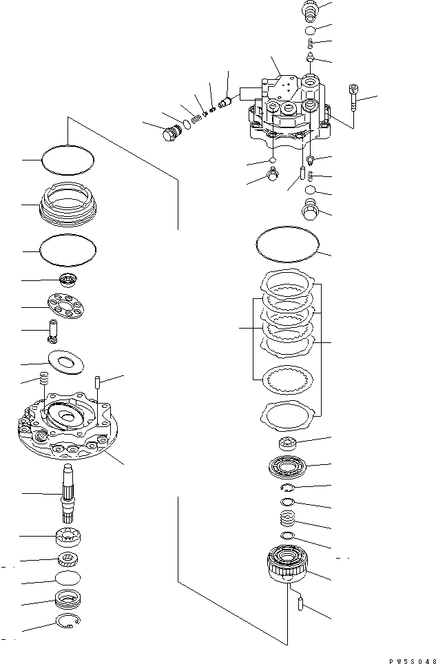 Excavators Komatsu / PC78US-6 S/N 4001-UP(pc78us0r) / SWING MOTOR (1/3)(480270 : Y1640-01A0)