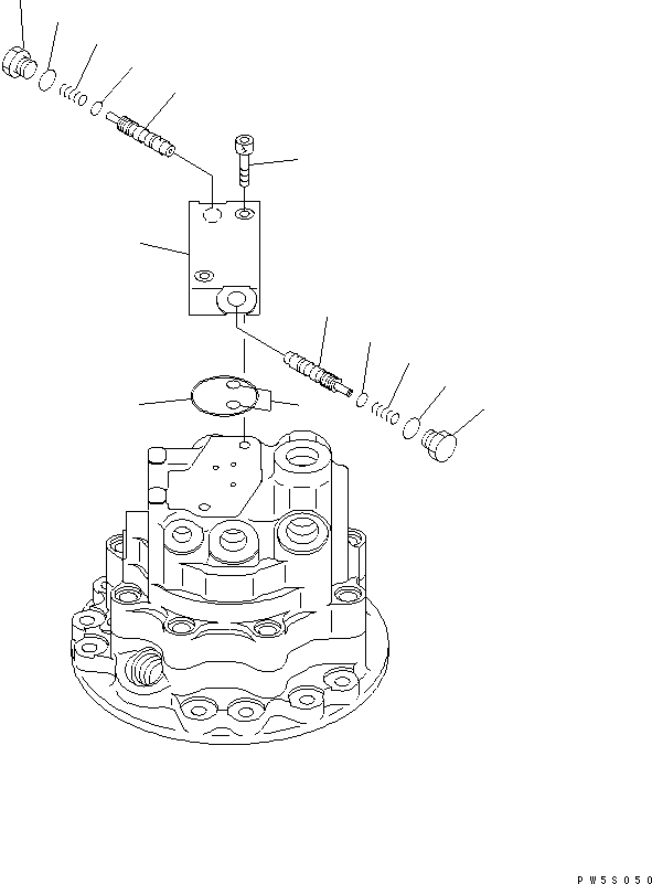 Excavators Komatsu / PC78US-6 S/N 4001-UP(pc78us0r) / SWING MOTOR (3/3)(480290 : Y1640-03A0)