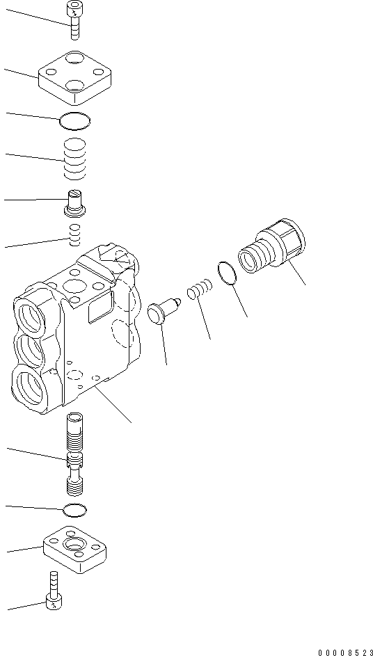 Excavators Komatsu / PC78US-6 S/N 4001-UP(pc78us0r) / LOCK VALVE (FOR BOOM AND ARM CYLINDER) (FOR ARM CRANE) (BLUE) (1/2)(#4001-6500)(482060 : Y1675-11A0)