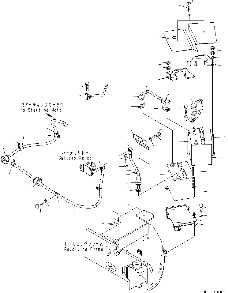 Excavators Komatsu / PC78US-6 S/N 4001-UP (For Norway)(pc78us1c) / BATTERY AND MOUNTING (LARGE CAPACITY)(#6501-)(120020 : E0100-01A1A)