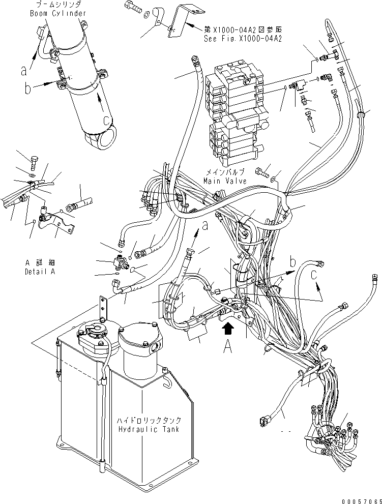 Excavators Komatsu / PC78US-6 S/N 4001-UP (For Norway)(pc78us1c) / DRAIN LINE (BOOM HOLD) (EU SPEC.) (LOCK VALVE FOR BOOM ? ARM)(#6501-)(150260 : H0340-02A3)