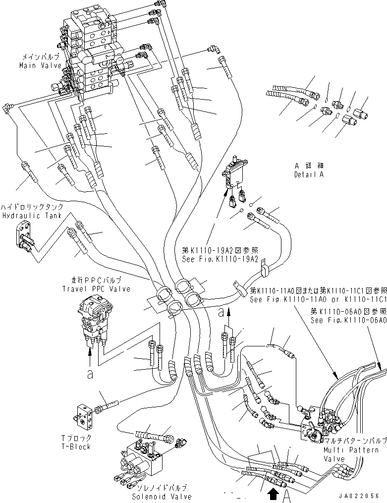 Excavators Komatsu / PC78US-6 S/N 4001-UP (For Norway)(pc78us1c) / P.P.C MAIN LINE (1/4) (BACKHOE AND BLADE)(#4001-6500)(150540 : H1840-01A8)