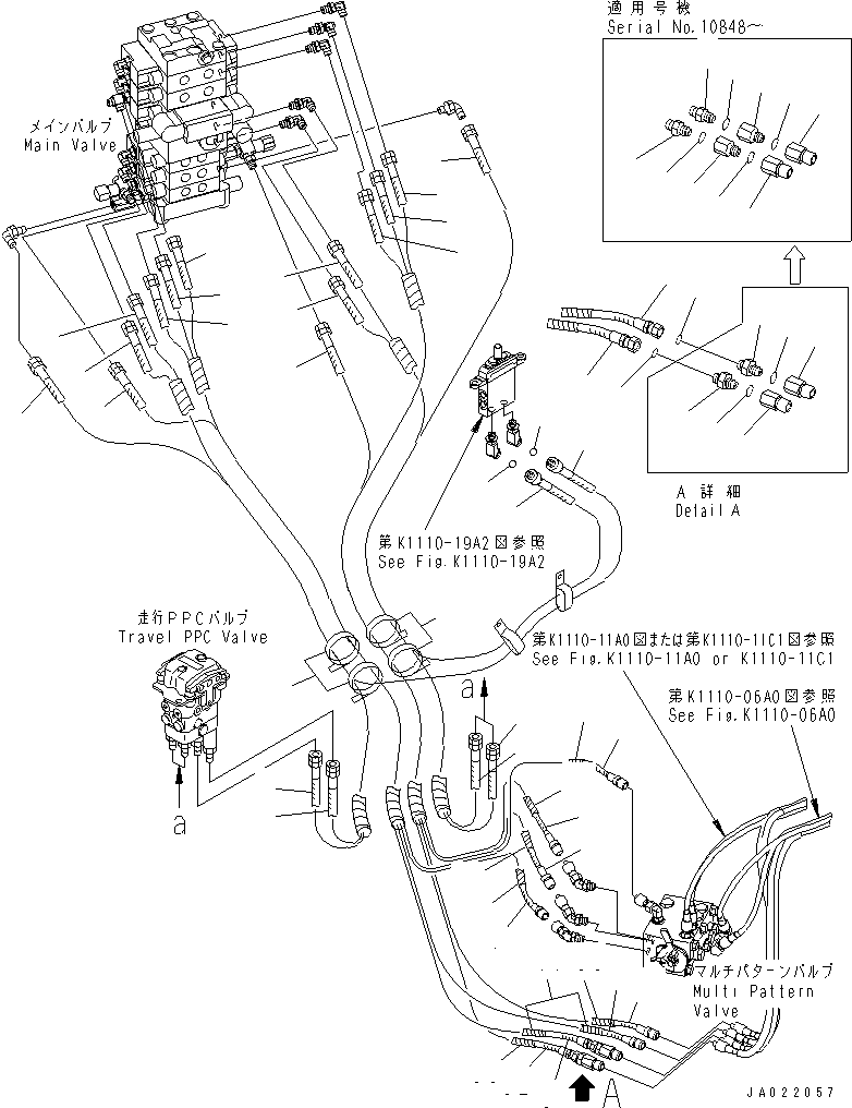 Excavators Komatsu / PC78US-6 S/N 4001-UP (For Norway)(pc78us1c) / P.P.C MAIN LINE (1/4) (BACKHOE AND BLADE)(#6501-)(150550 : H1840-01A8A)