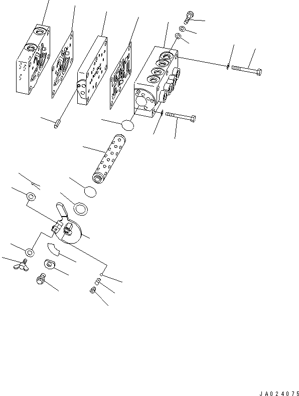 Excavators Komatsu / PC78US-6 S/N 4001-UP (For Norway)(pc78us1c) / MULTI PATTERN (VALVE) (BACKHOE) (EXCEPT JAPAN)(150650 : H1840-05A7)