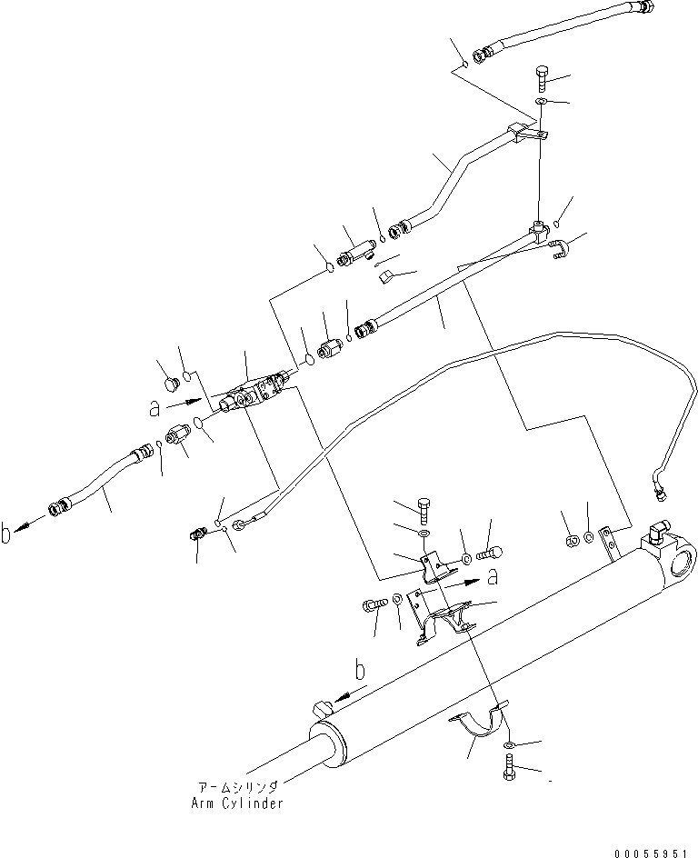 Excavators Komatsu / PC78US-6 S/N 4001-UP (For Norway)(pc78us1c) / ARM CYLINDER (ARM CRANE/HOLD) (YELLOW)(#6501-)(360150 : T1140-01A4)