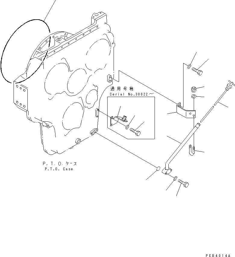Excavators Komatsu / PC800-6 S/N 30001-UP(pc800-6c) / POWER TAKE OFF (OIL CHECK GAUGE)(#30001-30174)(030060 : B0600-02A0)