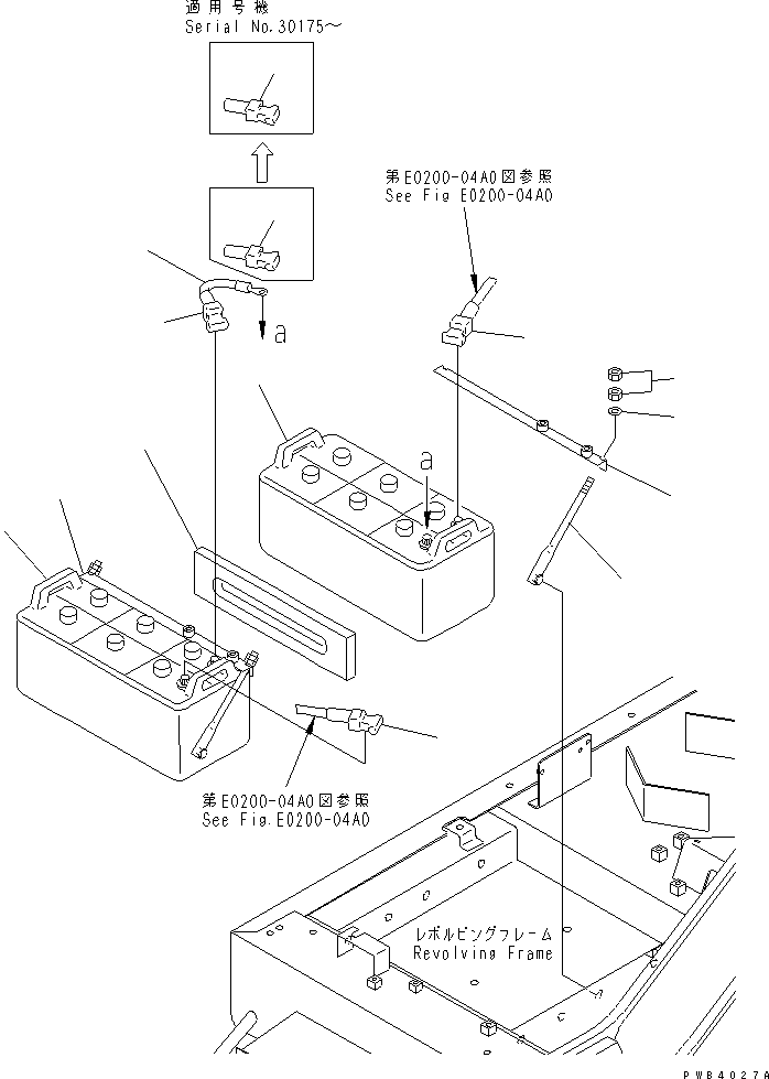 Excavators Komatsu / PC800-6 S/N 30001-UP(pc800-6c) / BATTERY (NS200) (DRY) (EXCEPT JAPAN)(120030 : E0110-01A2)