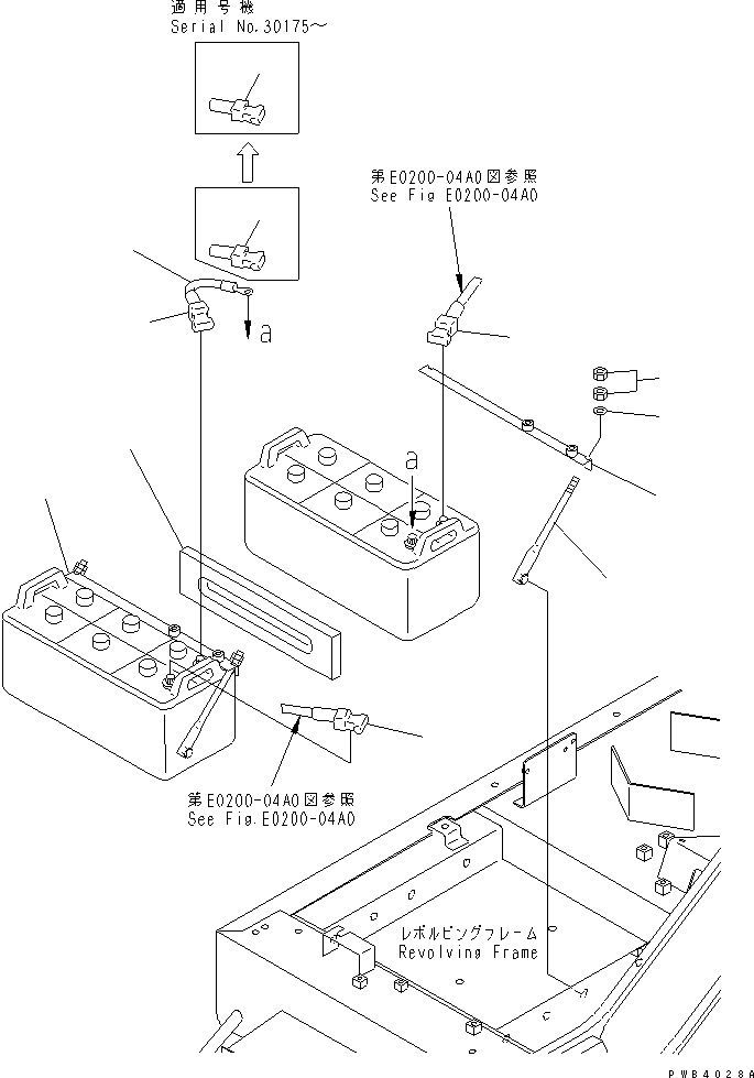 Excavators Komatsu / PC800-6 S/N 30001-UP(pc800-6c) / BATTERY BRACKET(120020 : E0110-01A1)