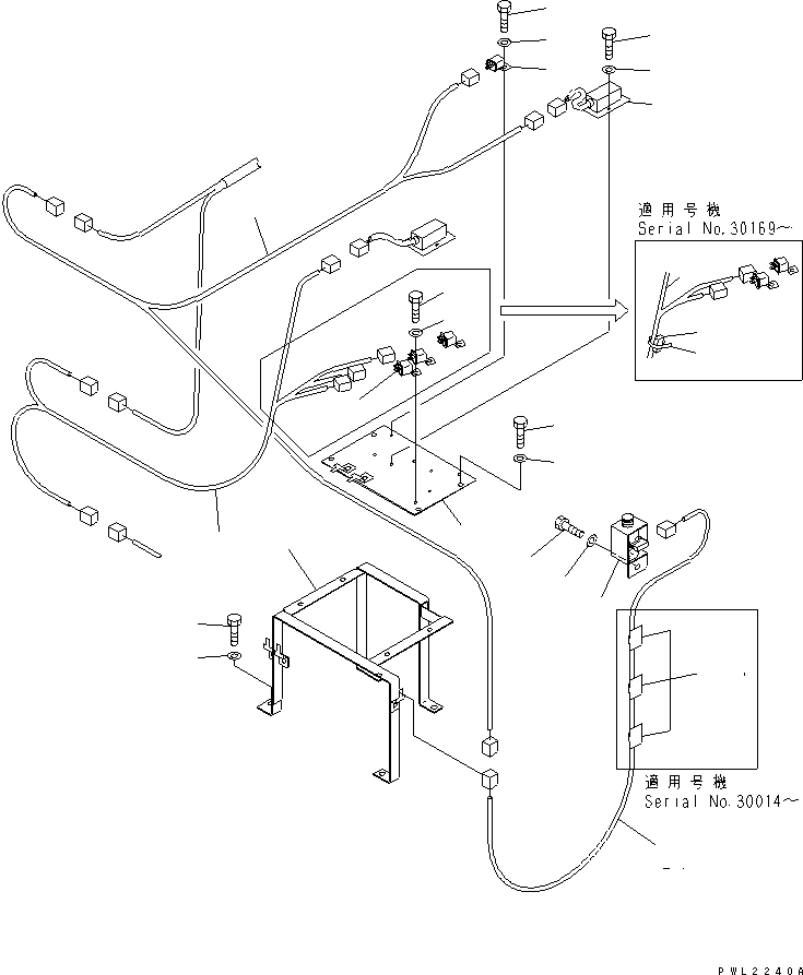 Excavators Komatsu / PC800-6 S/N 30001-UP(pc800-6c) / ADDITIONAL WORK LAMP (2/2)(#30001-30999)(120180 : E0310-02A0)