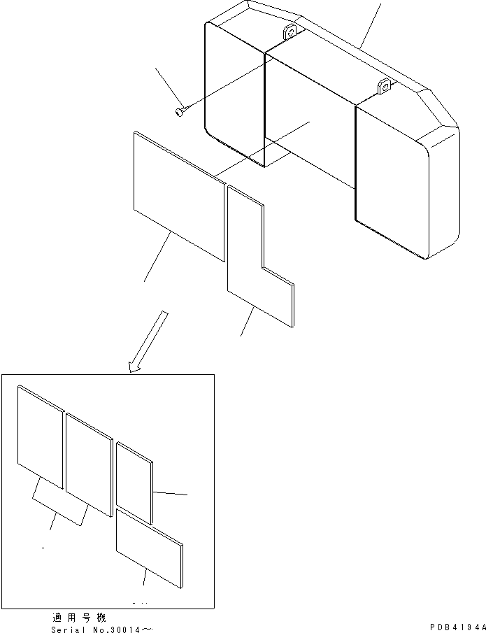 Excavators Komatsu / PC800-6 S/N 30001-UP(pc800-6c) / COUNTERWEIGHT (12000KG)(#30001-30174)(270310 : M1510-01A1)