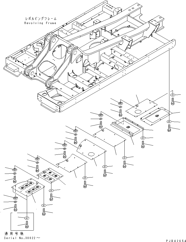 Excavators Komatsu / PC800-6 S/N 30001-UP(pc800-6c) / UNDER COVER (HEAVY DUTY) (REVOLVING FRAME) (L.H.)(#30001-30999)(270350 : M1810-01A1)