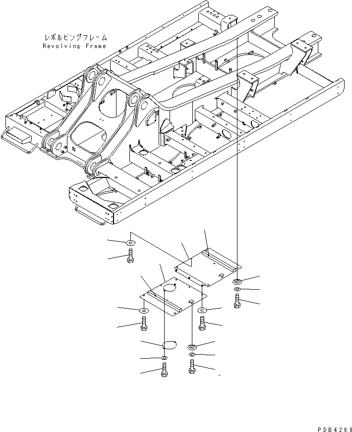 Excavators Komatsu / PC800-6 S/N 30001-UP(pc800-6c) / UNDER COVER (HEAVY DUTY) (REVOLVING FRAME) (R.H.)(#30001-30999)(270390 : M1810-03A1)
