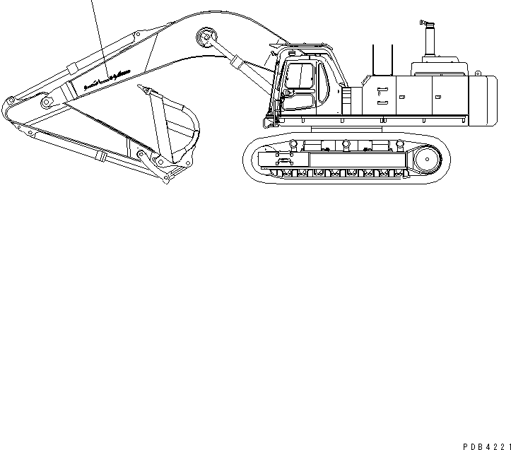 Excavators Komatsu / PC800-6 S/N 30001-UP(pc800-6c) / MARKS AND PLATES (WORK EQUIPMENT SIDE)(#30001-30102)(420430 : U0510-01A2)