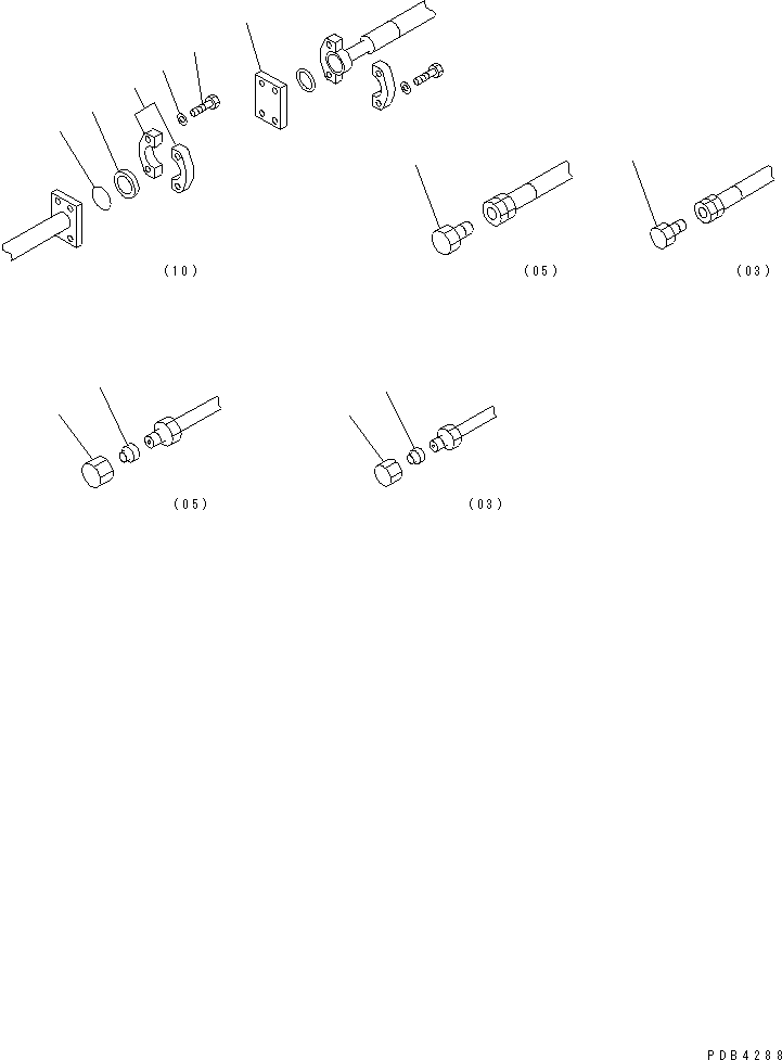 Excavators Komatsu / PC800-6 S/N 30001-UP(pc800-6c) / TRANSPORT PARTS (BRIND PARTS) (FOR 4 PIECE)(480110 : W9970-02A1)