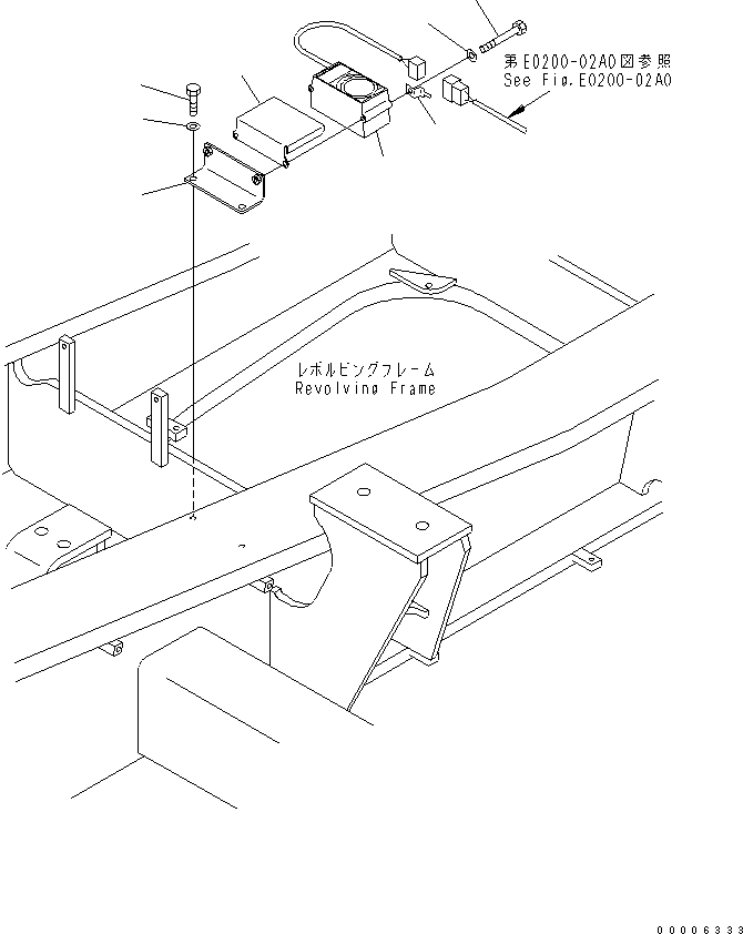 Komatsu parts book diagram for PC800-7 S/N 40001-UP (Overseas Version): TRAVEL ALARM(#40001-40068)